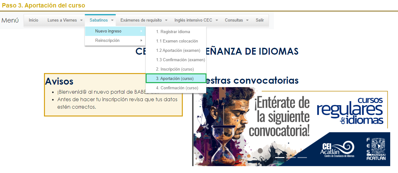 Paso 1. Registrar idioma