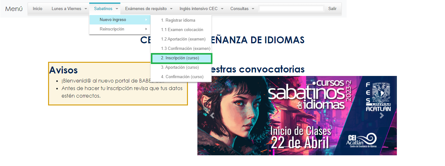 Paso 1. Registrar idioma